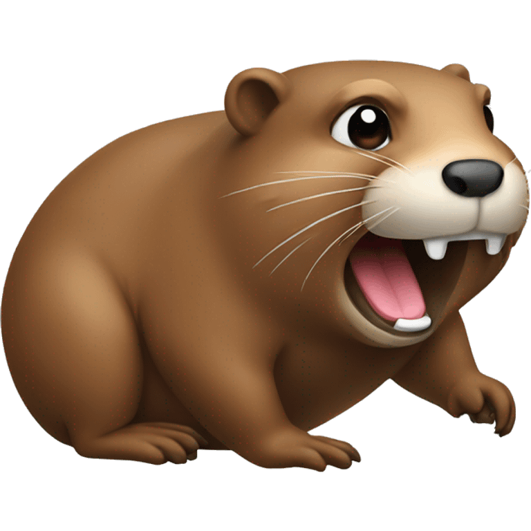 The beaver who conceived a prank emoji