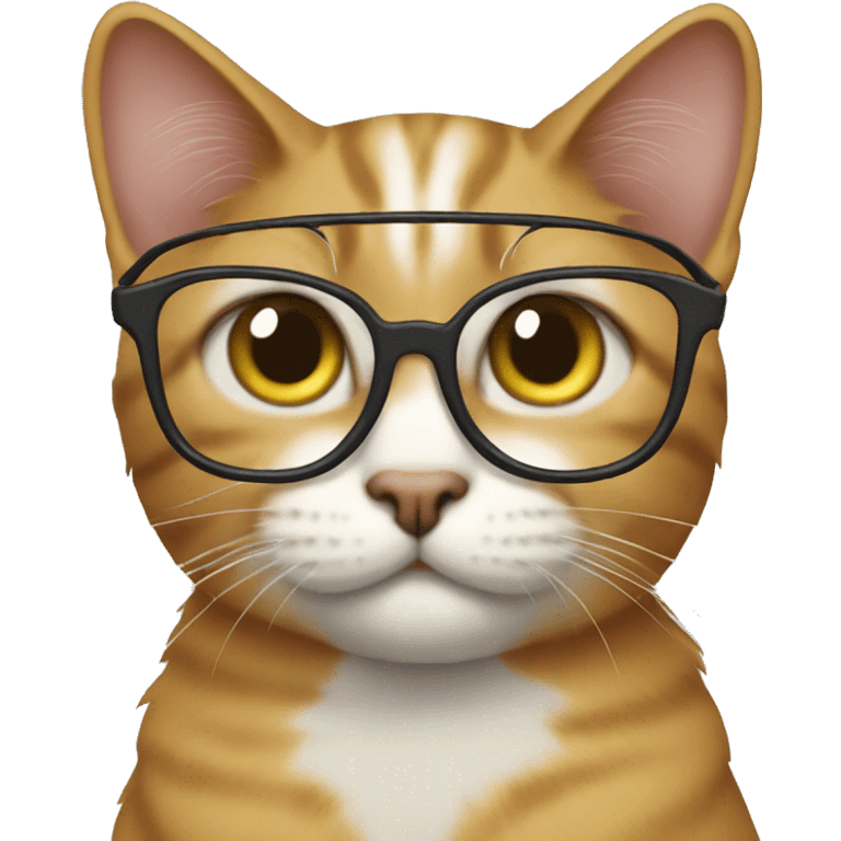 cat wearing glasses  emoji