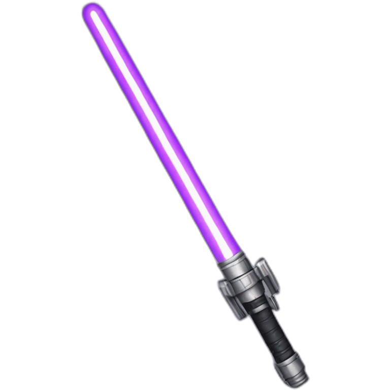 Purple lightsaber emoji