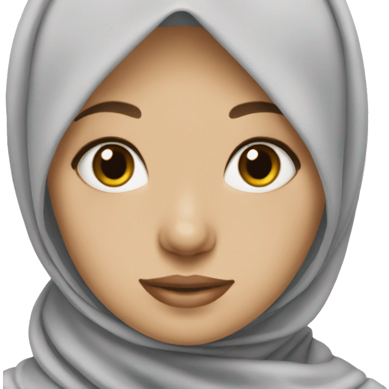 Hijab girl white skin  emoji