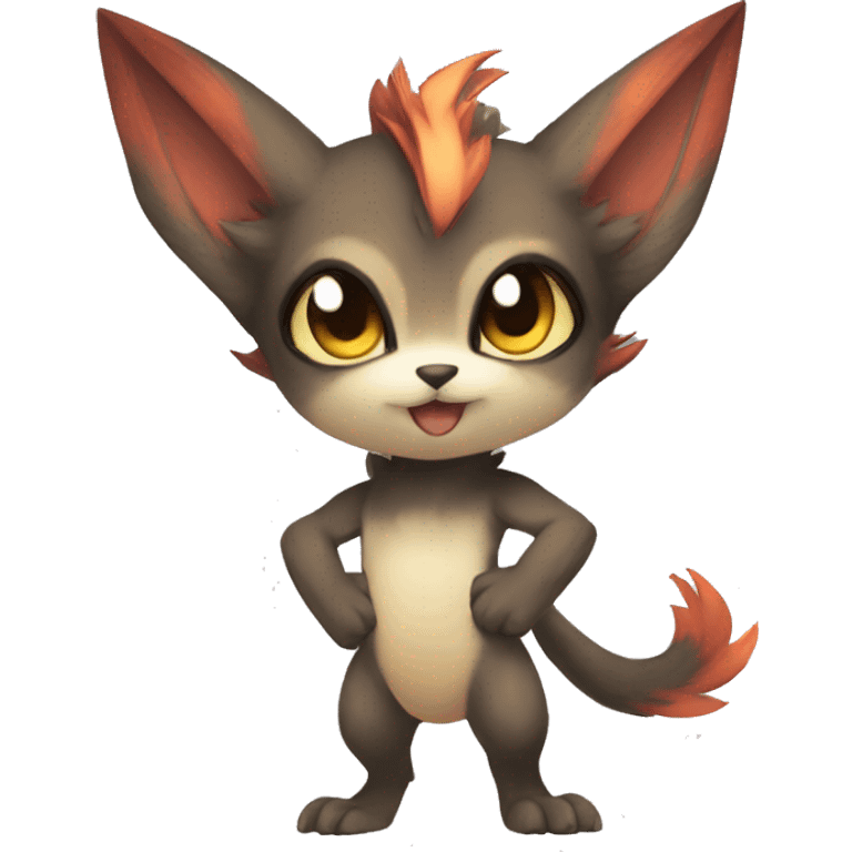 a anthro chibi-style Fakémon-hybrid full body emoji