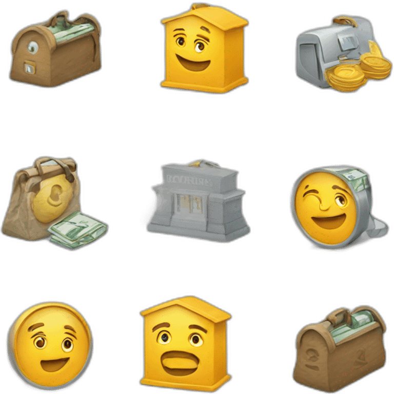 banking. engagement and connections emoji