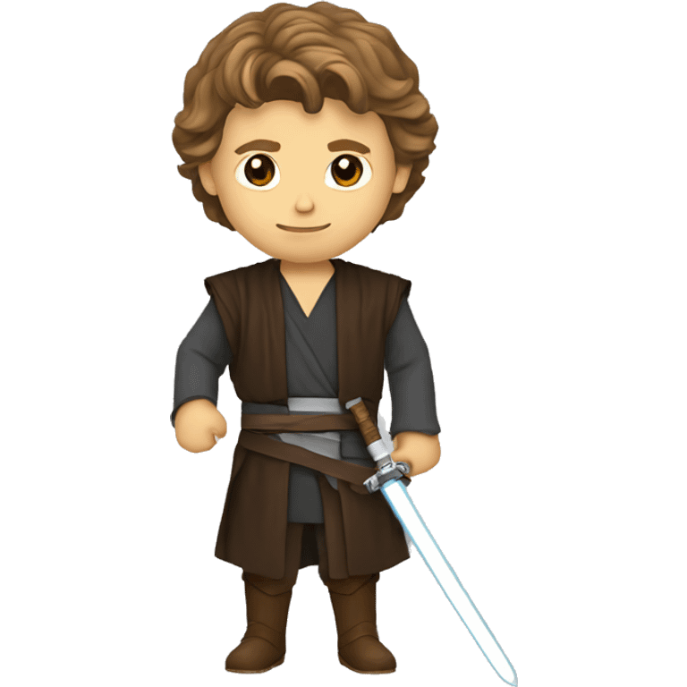 Anakin Skywalker avec un sabre emoji