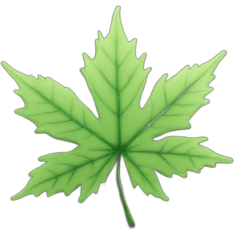 green japanese maple leaf emoji