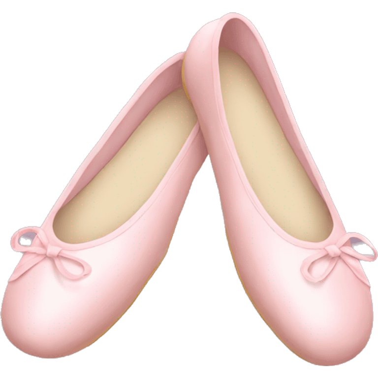 soft pink ballerina shoes emoji