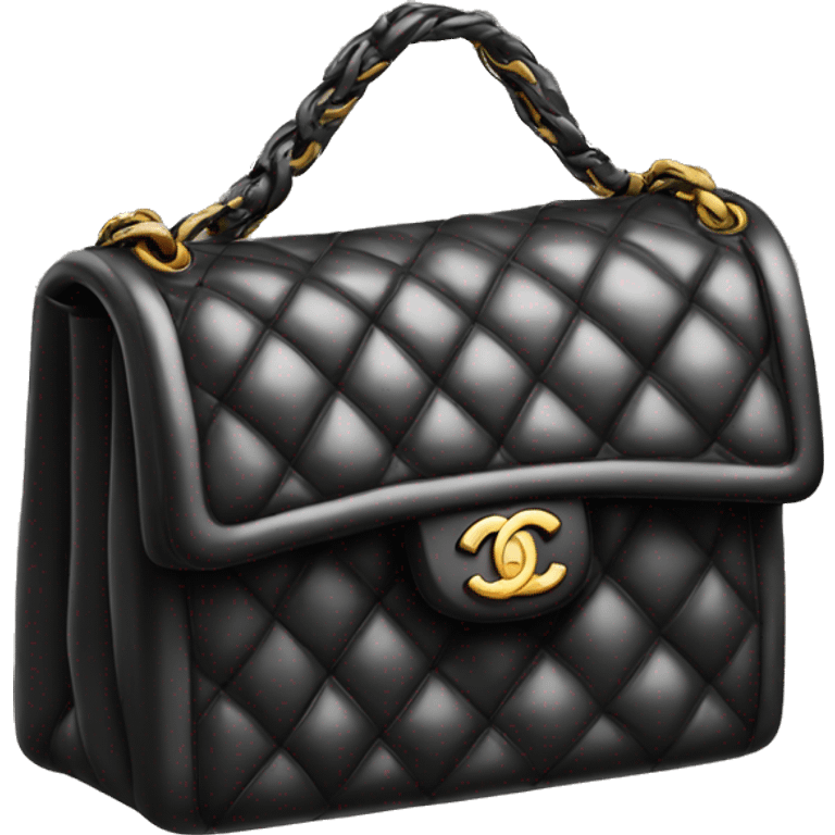 Chanel bag black emoji