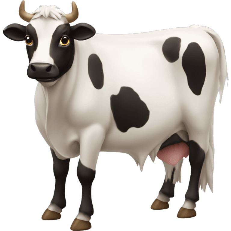 Vaca con su ternero emoji