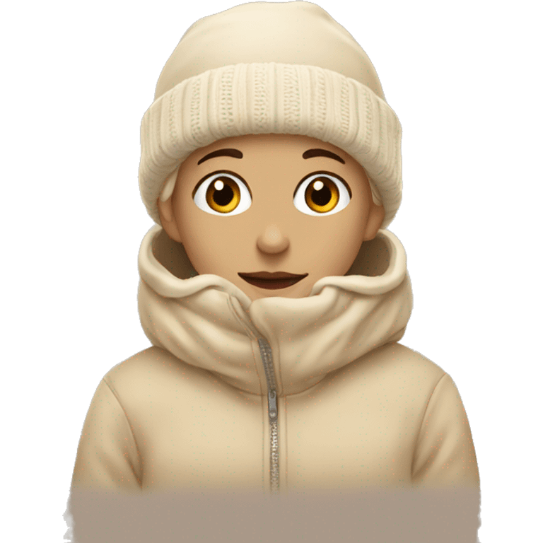 Winter aesthetic beige emoji