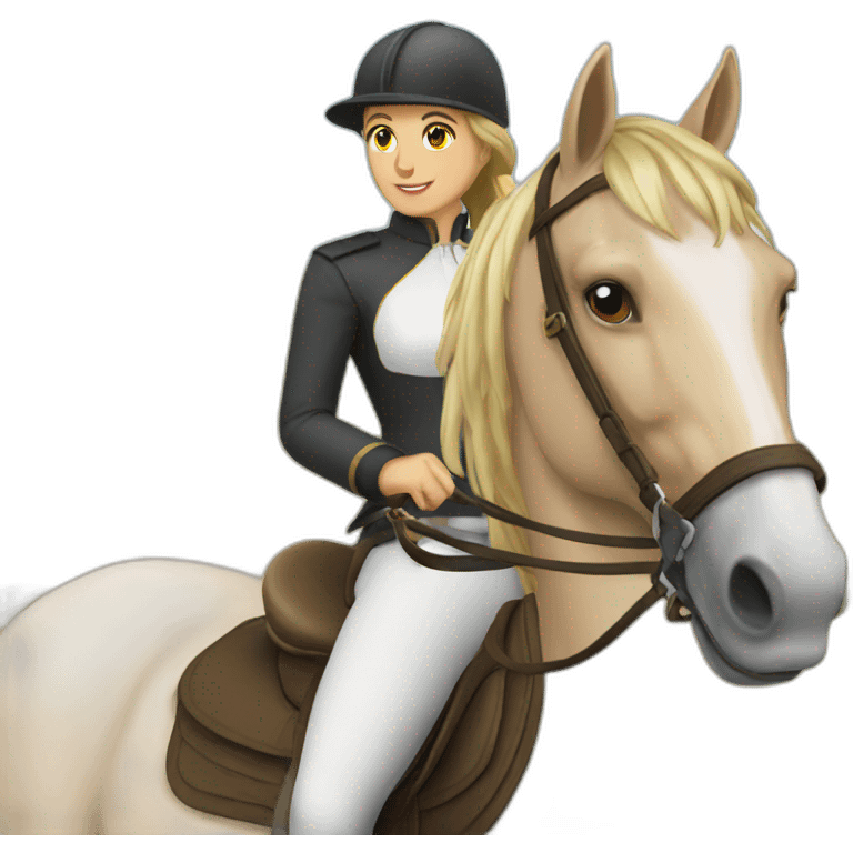 horse riding emoji