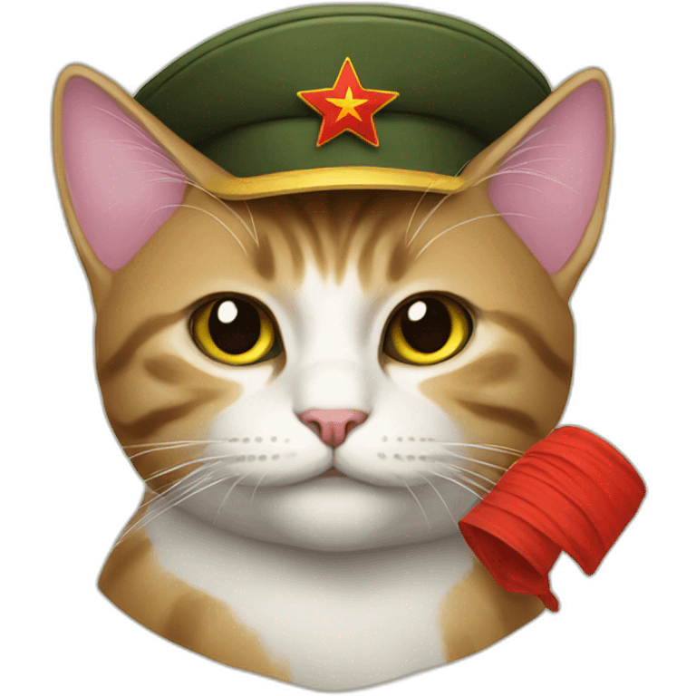 communist cat emoji