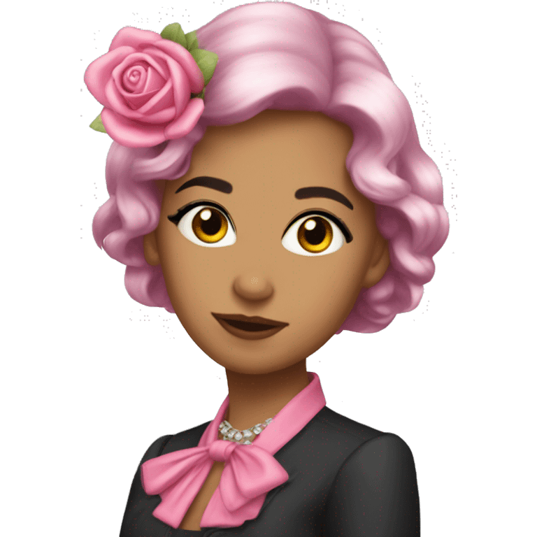 Lazo rosa coquette  emoji