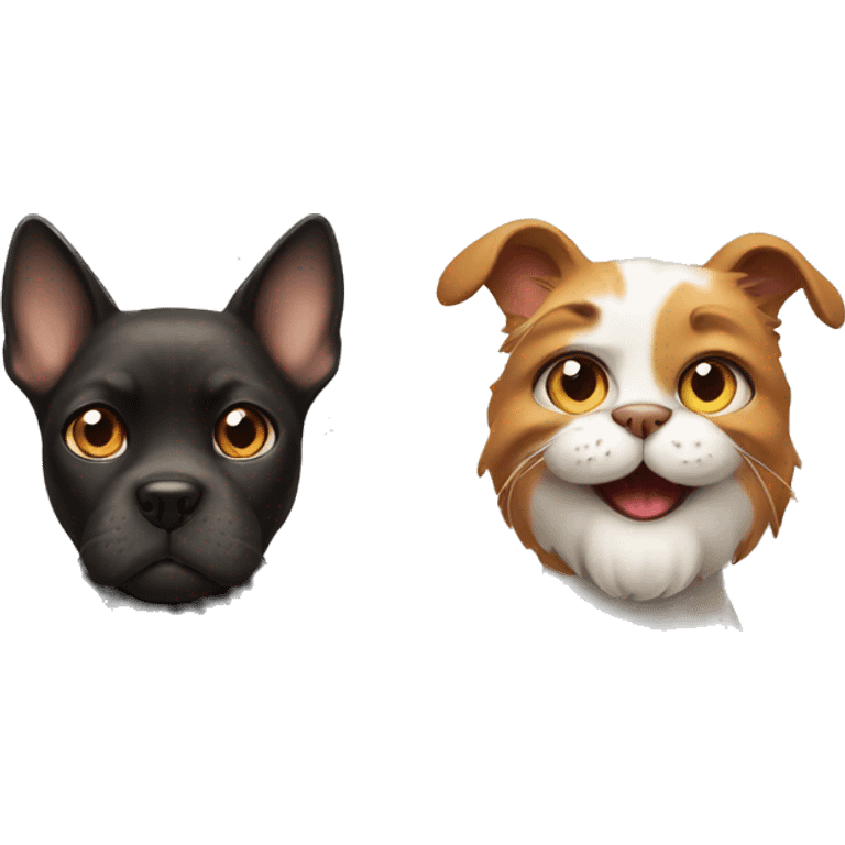 dog vs cat emoji