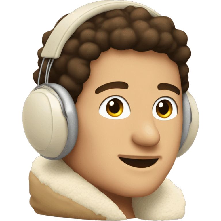 beige sherpa earmuffs emoji