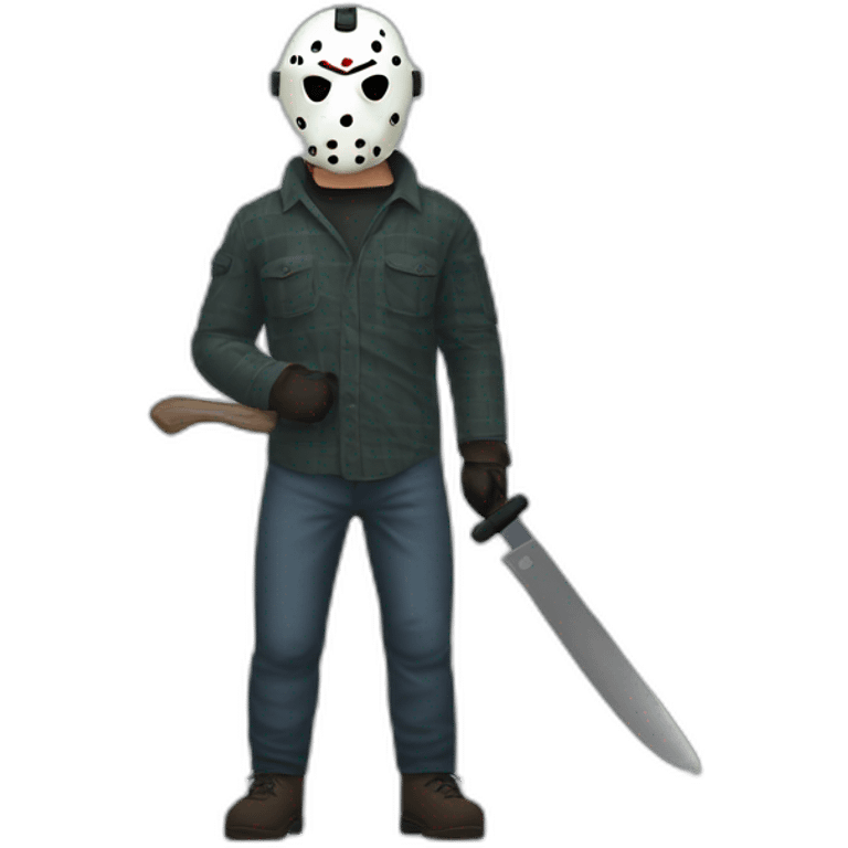 Jason Voorhees with knife emoji