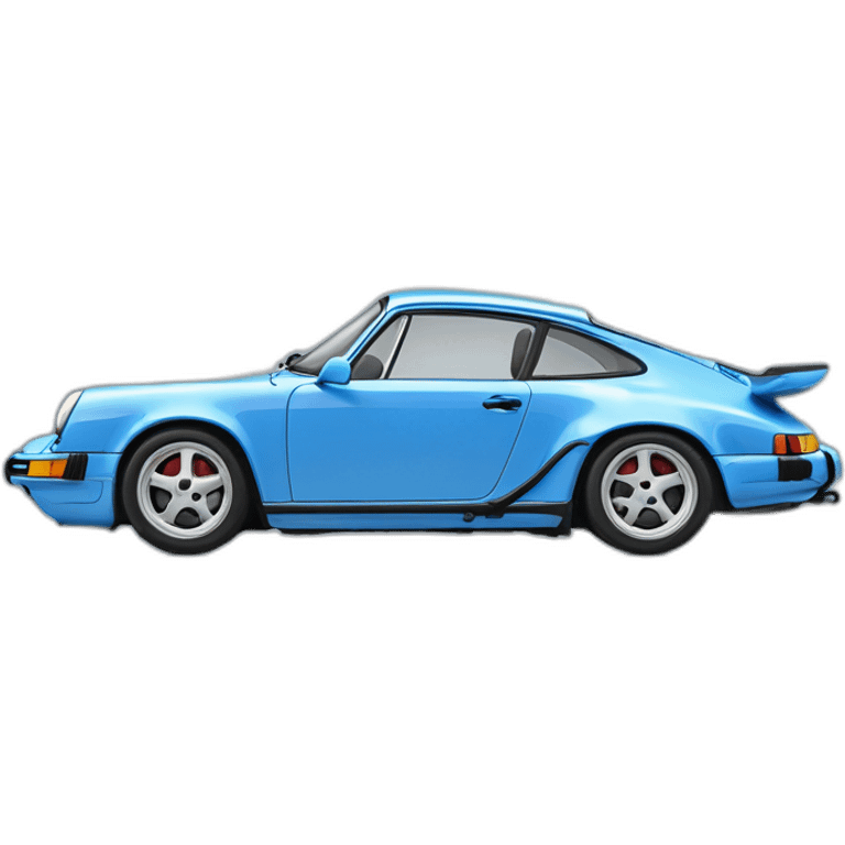 porsche 911 carrera 4s blue 1993 emoji