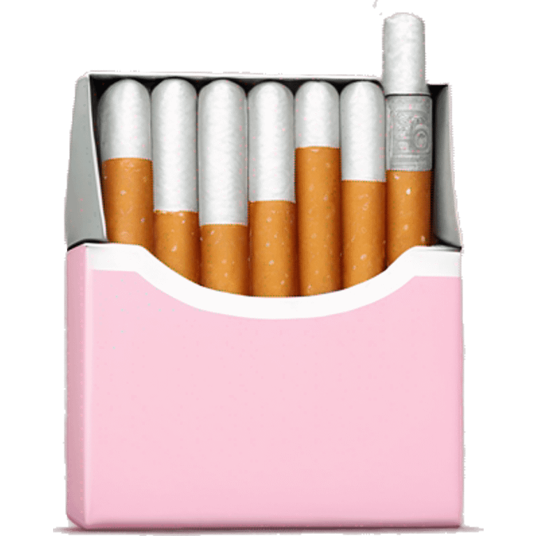 baby pink pack of cigarettes emoji