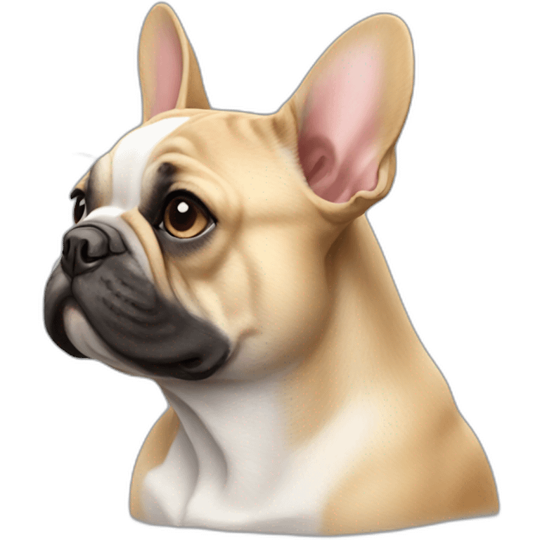 dog French Bulldog in profile emoji