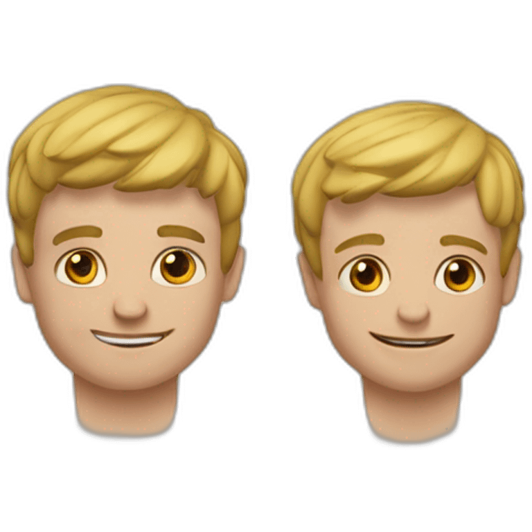 deux frères jumaux petit et muscle emoji