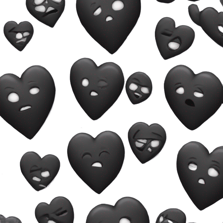 goth heart  emoji