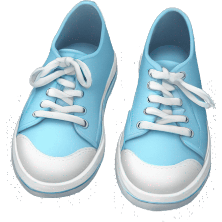 light blue shoes emoji