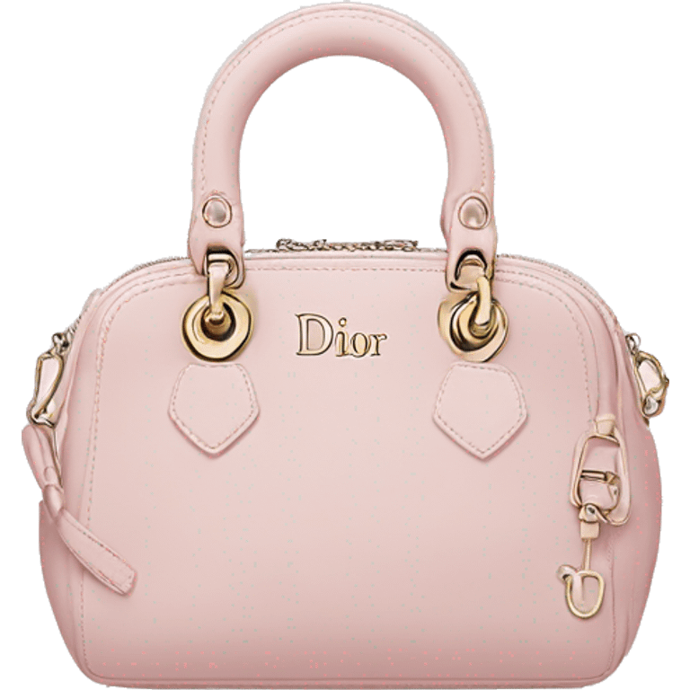 Christian Dior light pink bag emoji