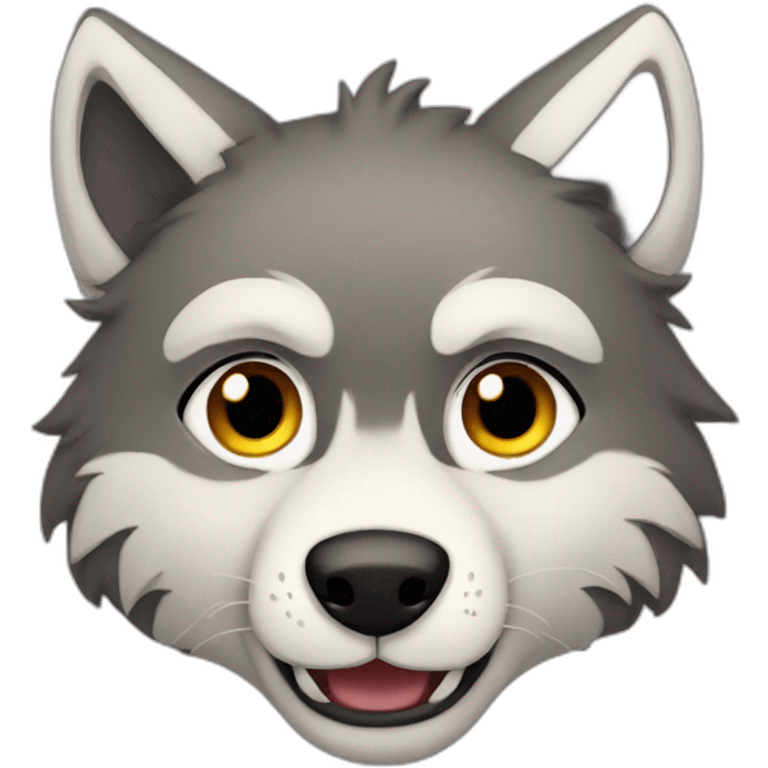 furry wolf emoji