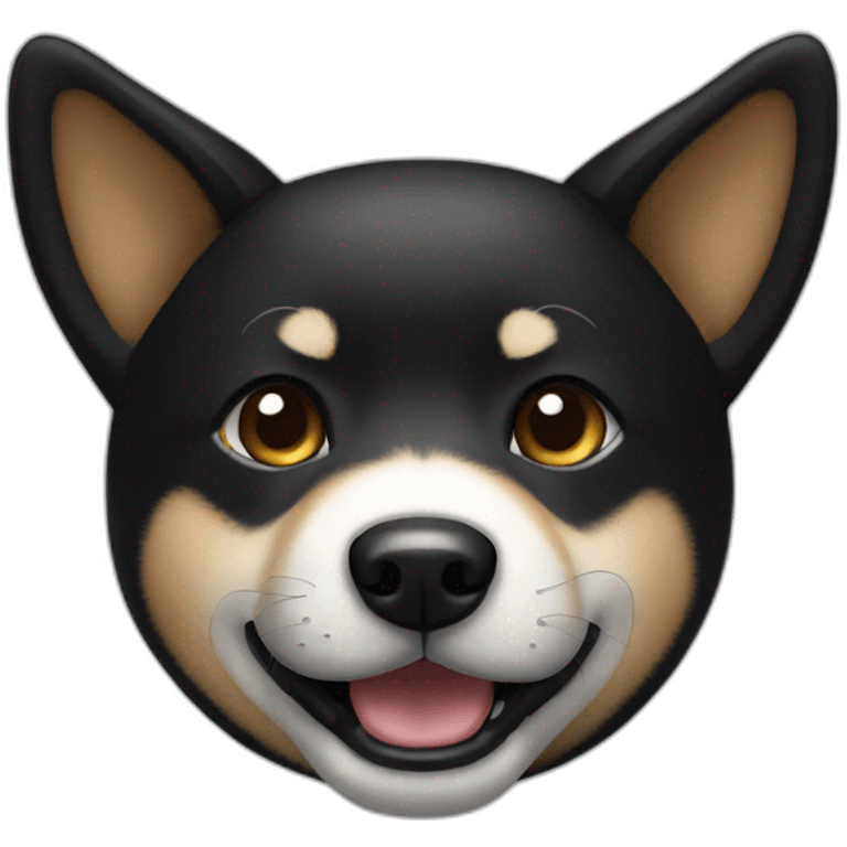 black shiba inu emoji