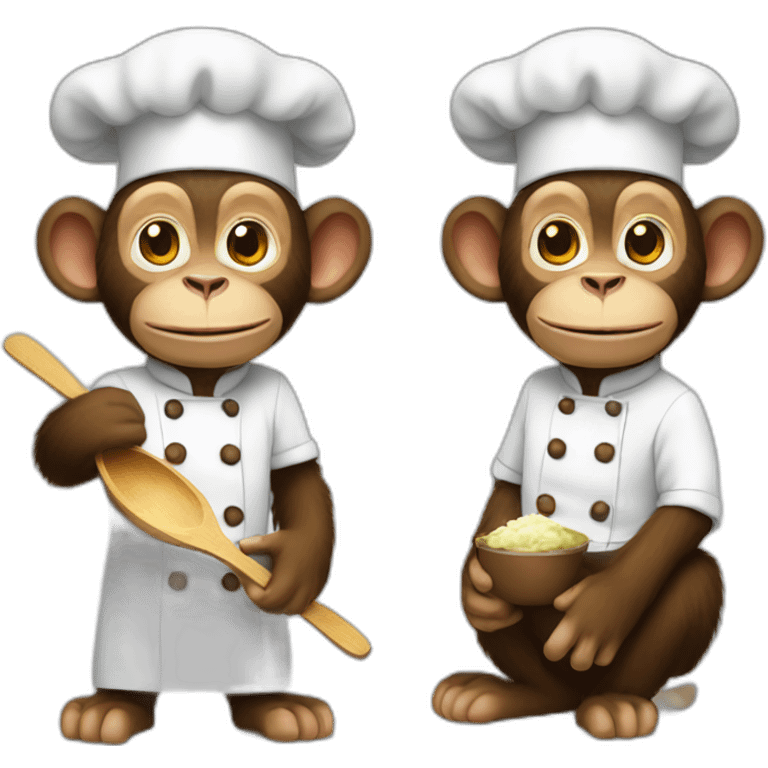 Monkey chef emoji