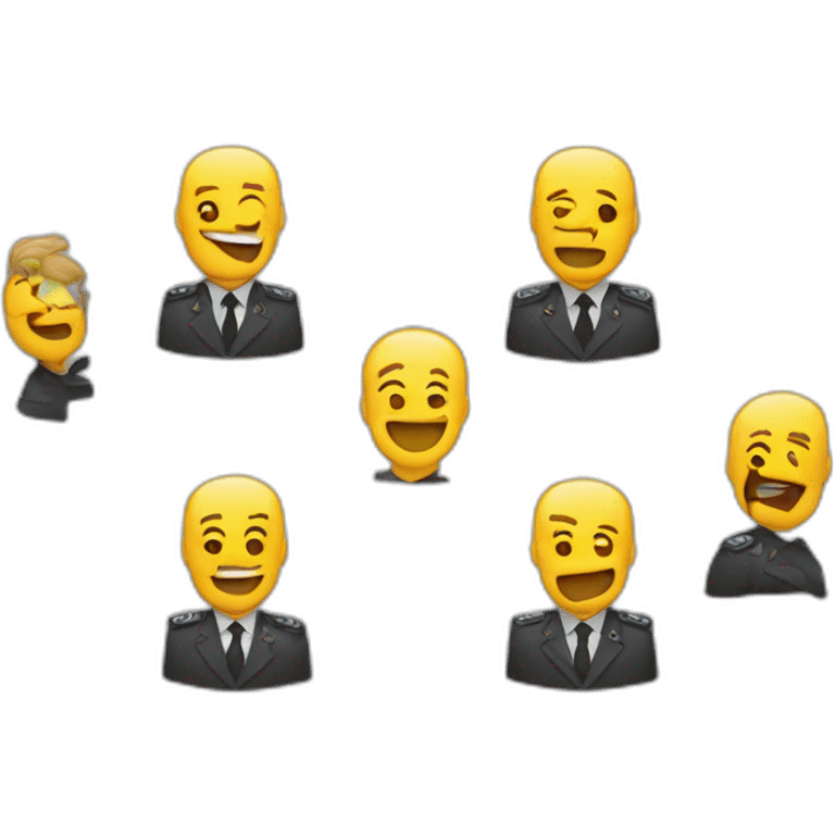 Un allemand énervé qui a le bras en l’air emoji