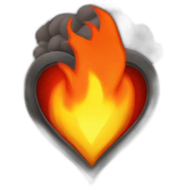 Fire in the heart in android 13 emoji