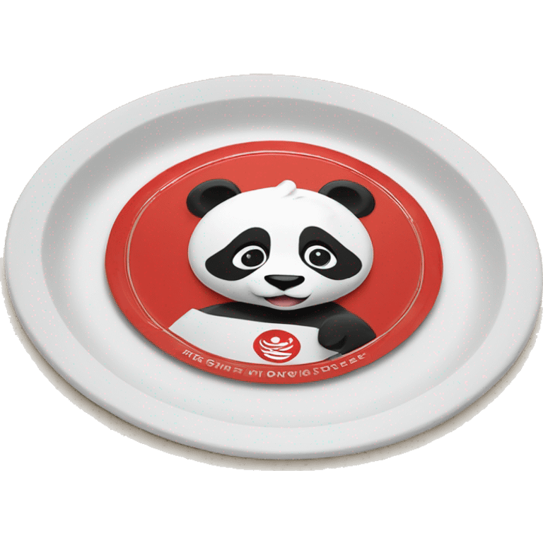 Panda Express to go plate emoji