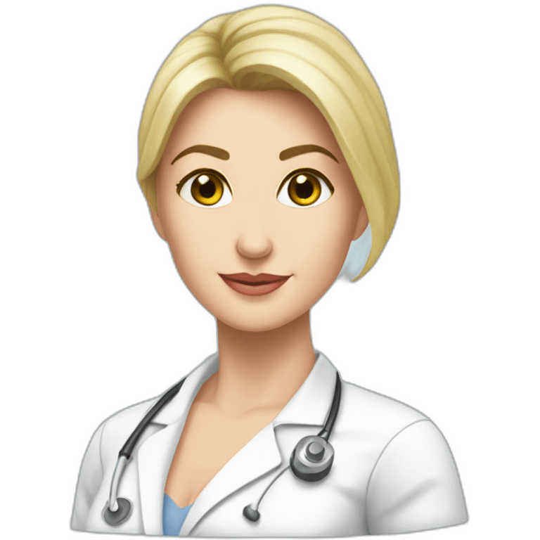 Posh-Radiologist-performing-breast-mammography-to-leni-klum emoji