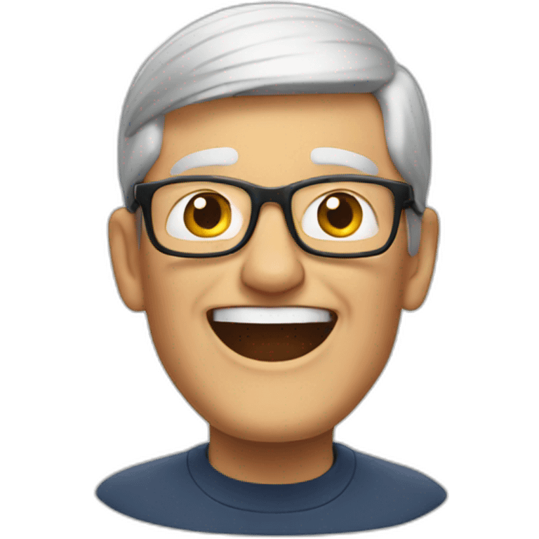 Tim Cook celebrating emoji