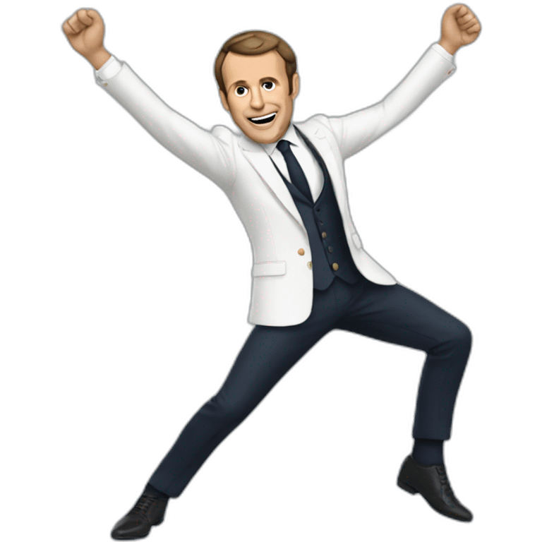 Macron qui danse emoji