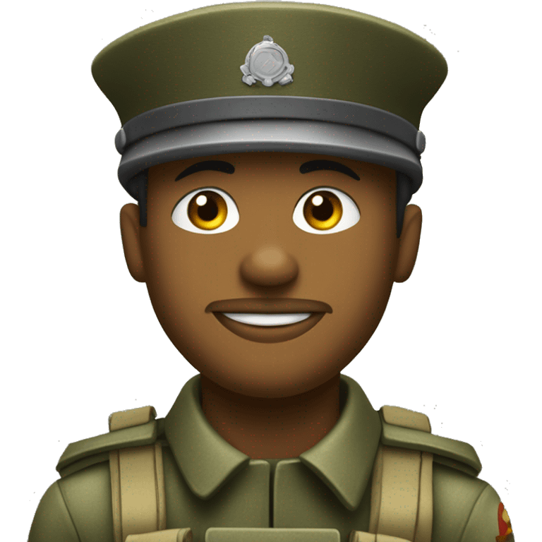 Soldat qui emmène mec dans le train  emoji