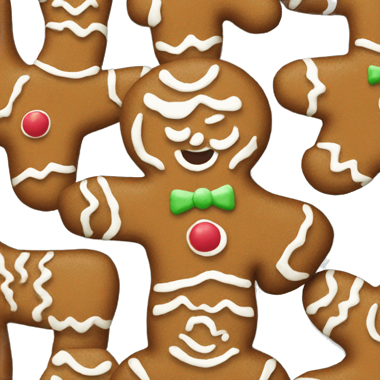 christmas gingerbread  emoji