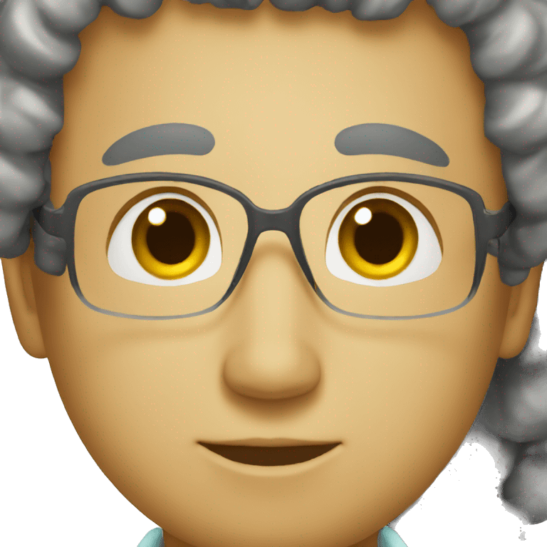 doctor with curly hair emoji