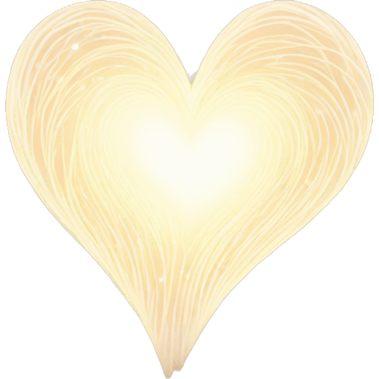 a heart surrounded by a gentle, swirling pattern of light emoji