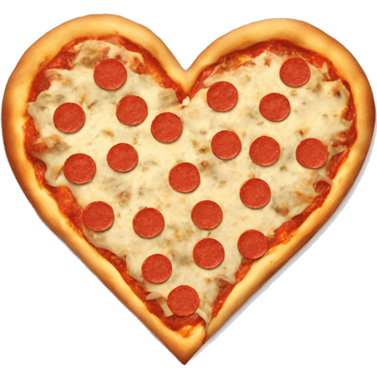 Pizza heart shape emoji