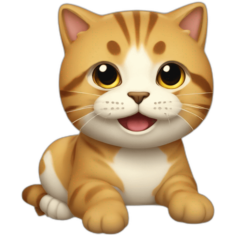 chat qui mange emoji