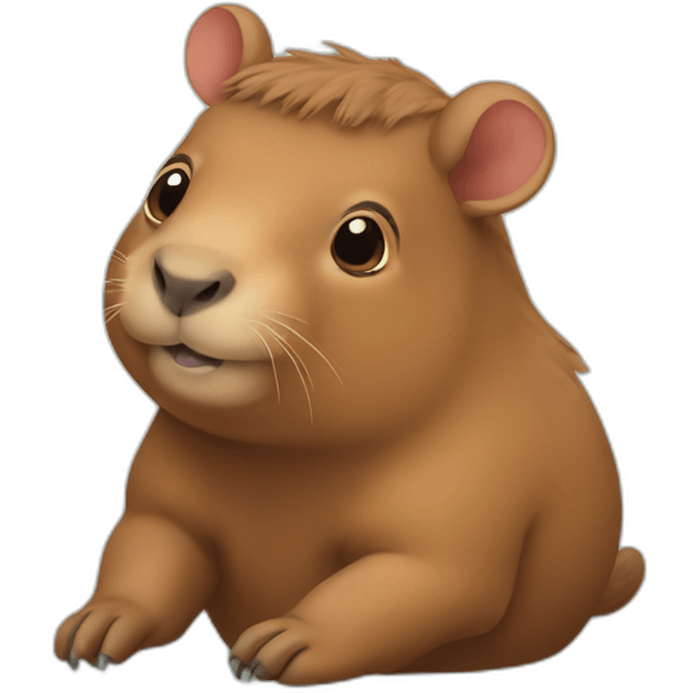 Cute capibara emoji