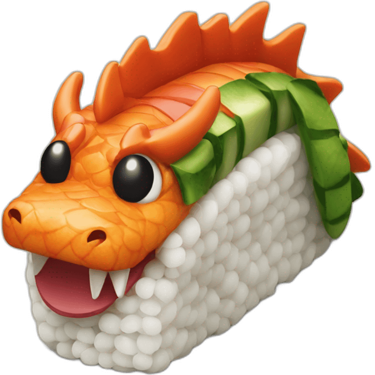 Dragon sushi emoji