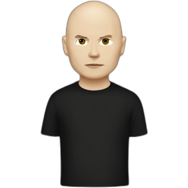 Billy corgan with black t-shirt emoji