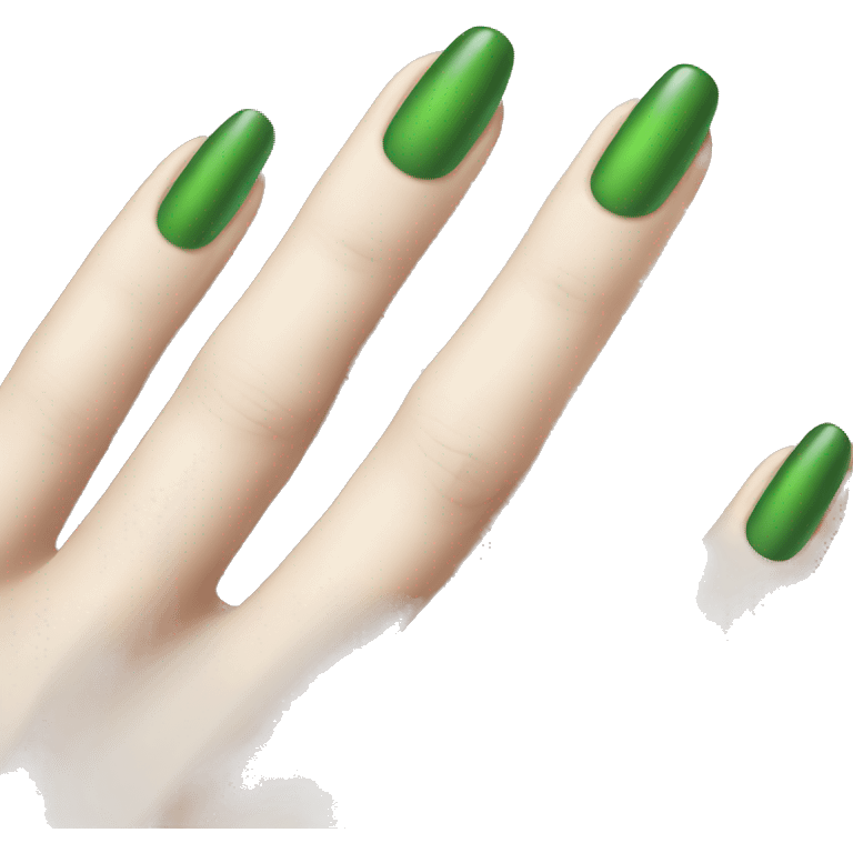 Nails green  emoji