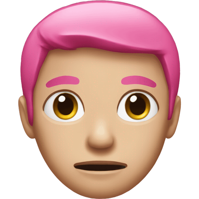 Pink hurt emoji