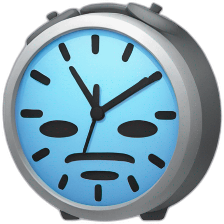 sleep face and clock located upper right emoji