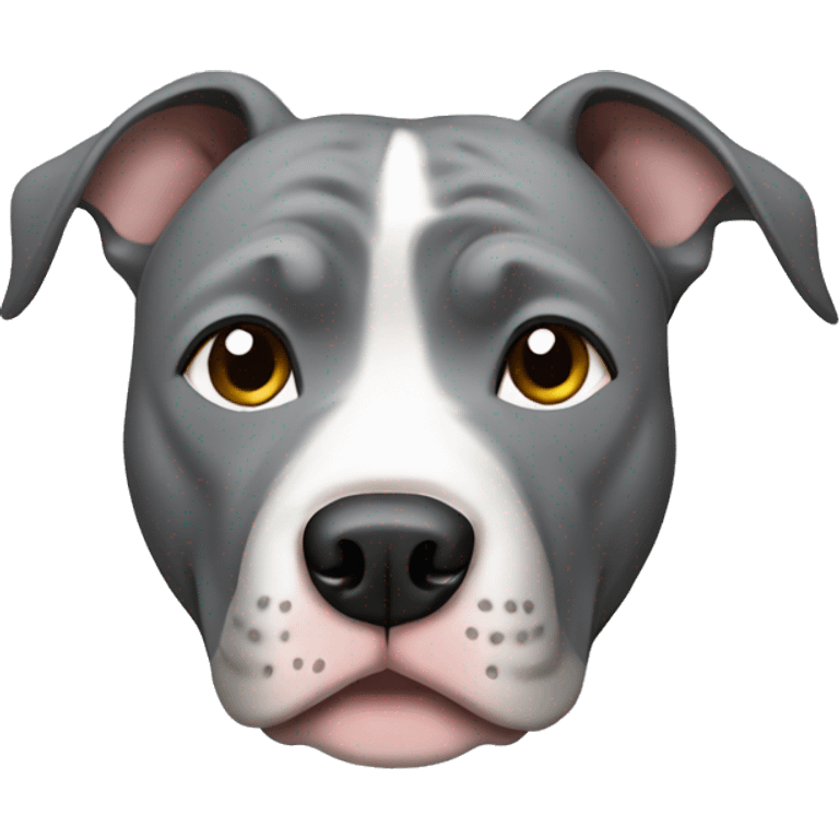 Gray pitbull emoji