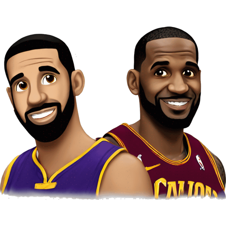 Drake and LeBron emoji