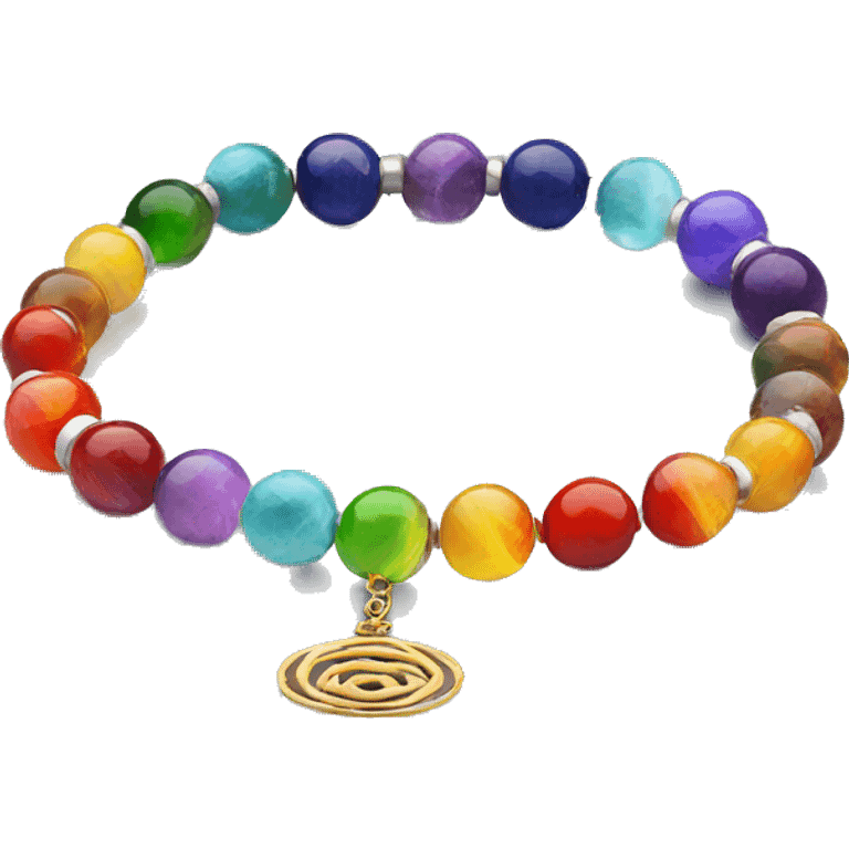 pretty chakra bracelet realistic emoji