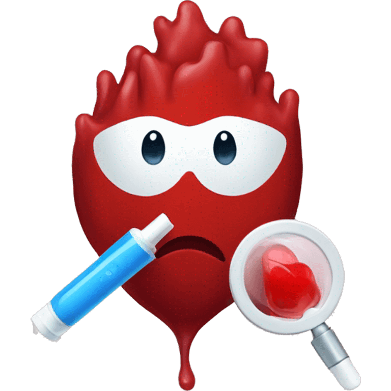 Diabetes blood awareness emoji